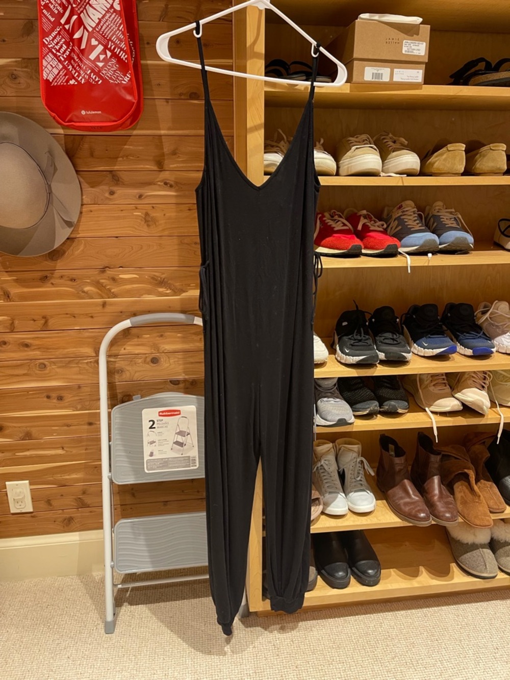 Eberjey Black Slim-Strap Jumpsuit